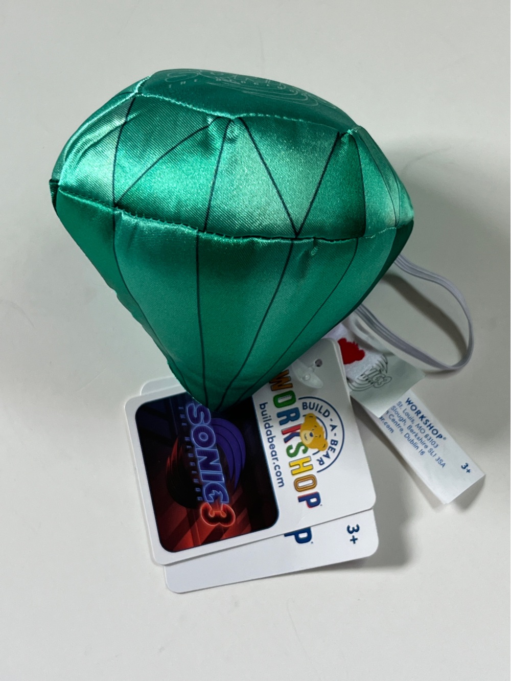Build a bear Sonic Shadow emerald wristie NEW